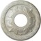 Ekena Millwork Leaf Ceiling Medallion (Fits Canopies up to 4 3/4"), 11 3/8"OD x 3 5/8"ID x 1 1/8"P, Flash Blue CM11LFFBS - alternate 1